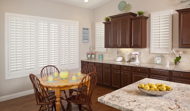 Polywood Shutters in Las Vegas kitchen